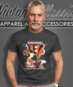 Cincinnati Bengals Lets Play Football Together Snoopy Shirt T shirt