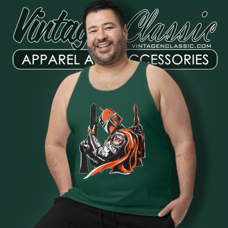 Cincinnati Bengals Mandalorian Star Wars Tank Top Racerback Cincinnati Bengals Mandalorian Star Wars Tank Top Racerback