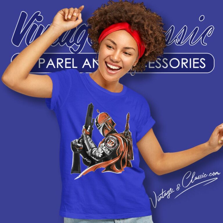 Cincinnati Bengals Mandalorian Star Wars Women T Shirt Cincinnati Bengals Mandalorian Star Wars Women T Shirt