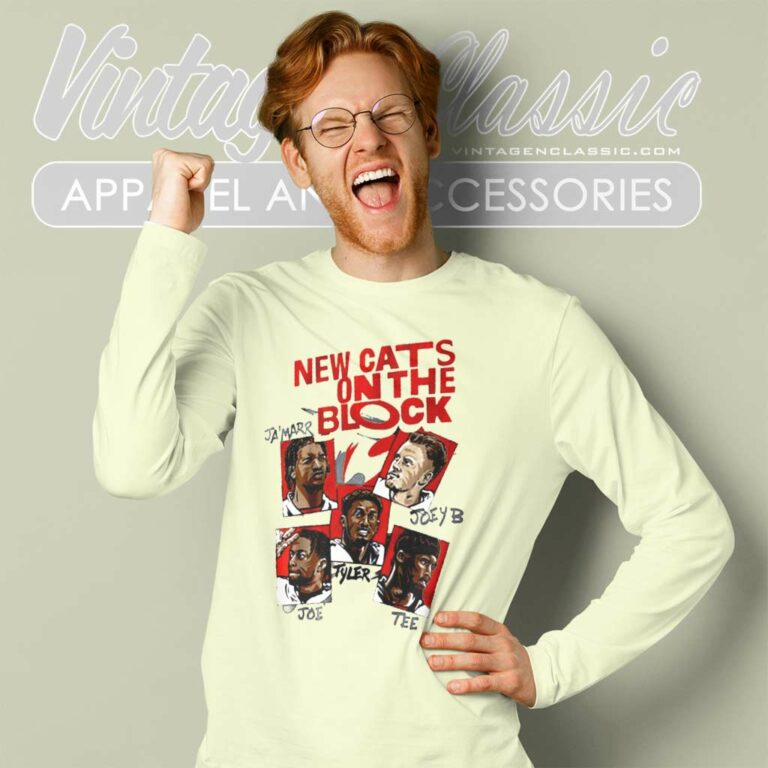 Cincinnati Bengals New Cats On The Block Long Sleeve Tee Cincinnati Bengals New Cats On The Block Long Sleeve Tee