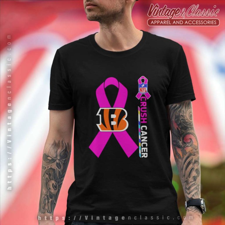 Cincinnati Bengals Nfl Crush Cancer 2023 T Shirt Cincinnati Bengals Nfl Crush Cancer 2023 T Shirt