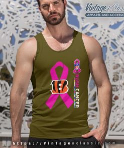 Cincinnati Bengals Nfl Crush Cancer 2023 Tank Top Racerback