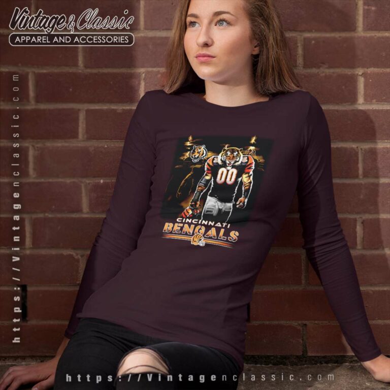 Cincinnati Bengals Nfl Football Player Long Sleeve Tee Cincinnati Bengals Nfl Football Player Long Sleeve Tee