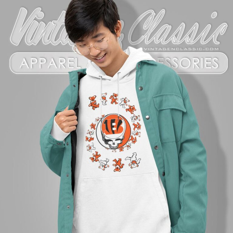 Cincinnati Bengals Nfl Grateful Dancing Bears Hoodie Cincinnati Bengals Nfl Grateful Dancing Bears Hoodie