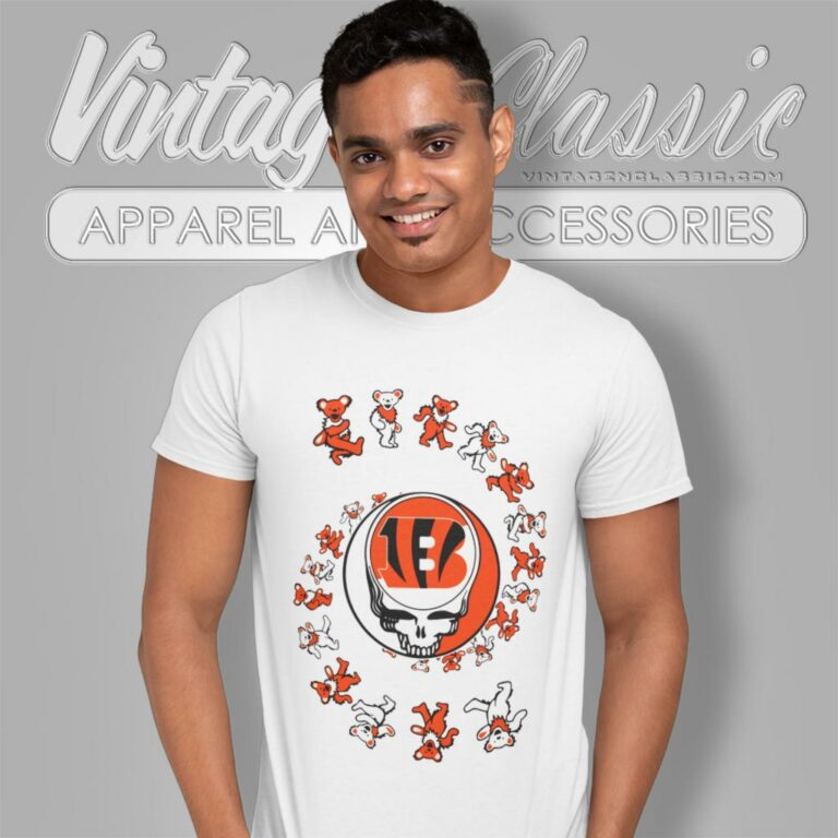 Cincinnati Bengals Nfl Grateful Dancing Bears T Shirt Cincinnati Bengals Nfl Grateful Dancing Bears T Shirt