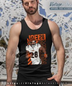 Cincinnati Bengals No 28 Joe Mixon Tank Top Racerback
