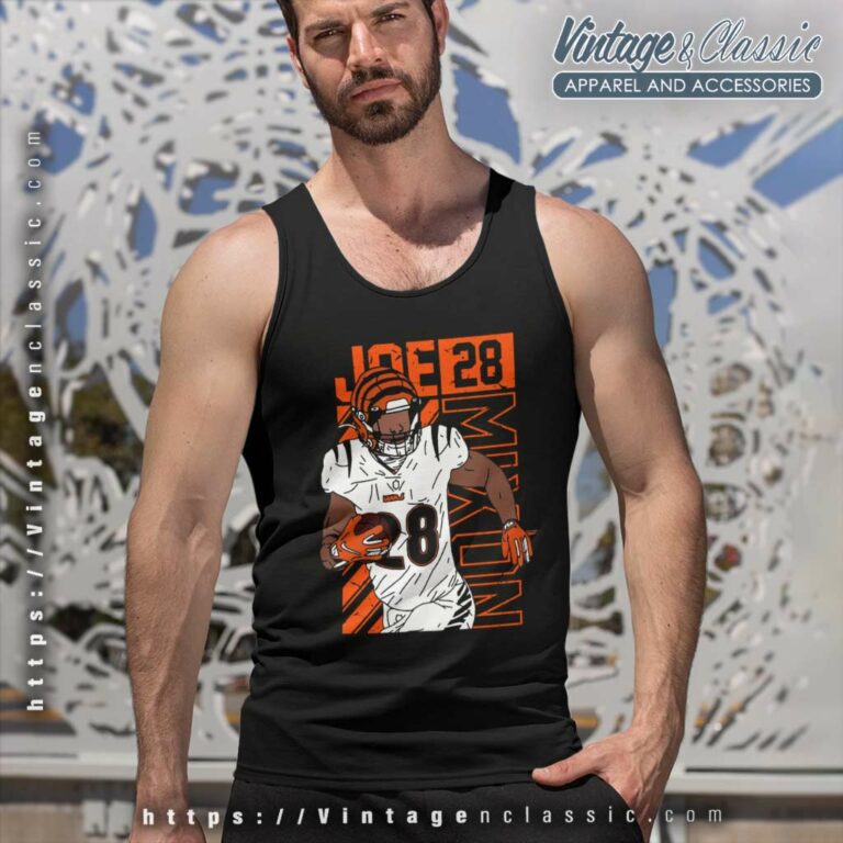 Cincinnati Bengals No 28 Joe Mixon Tank Top Racerback Cincinnati Bengals No 28 Joe Mixon Tank Top Racerback