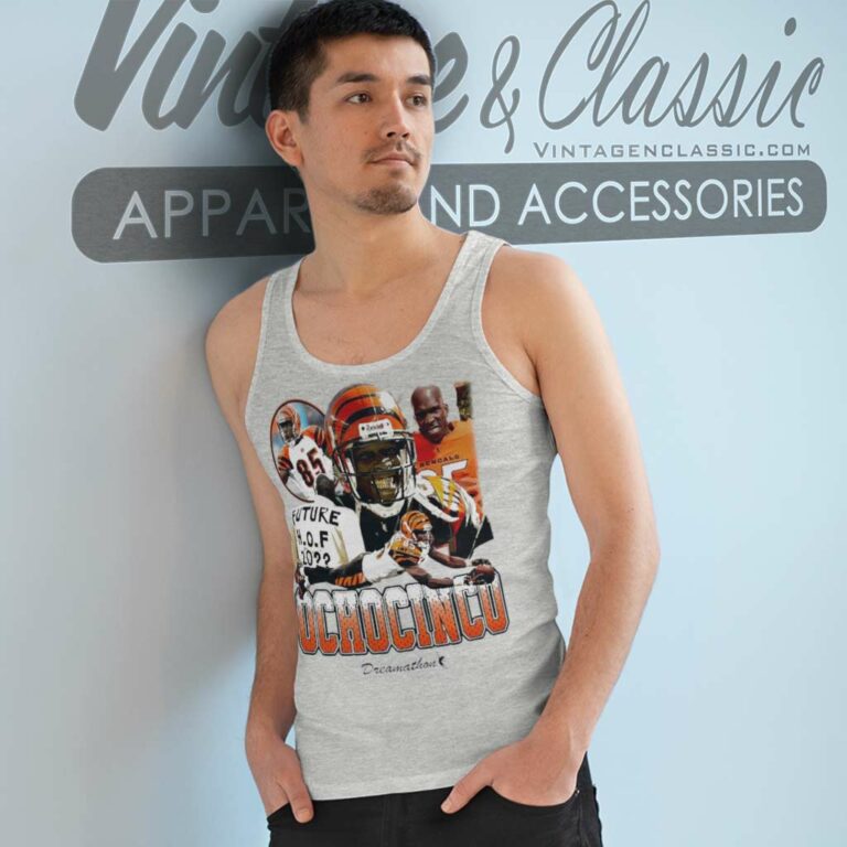 Cincinnati Bengals Ochocinco 85 Dreams Dreamathon Tank Top Racerback Cincinnati Bengals Ochocinco 85 Dreams Dreamathon Tank Top Racerback