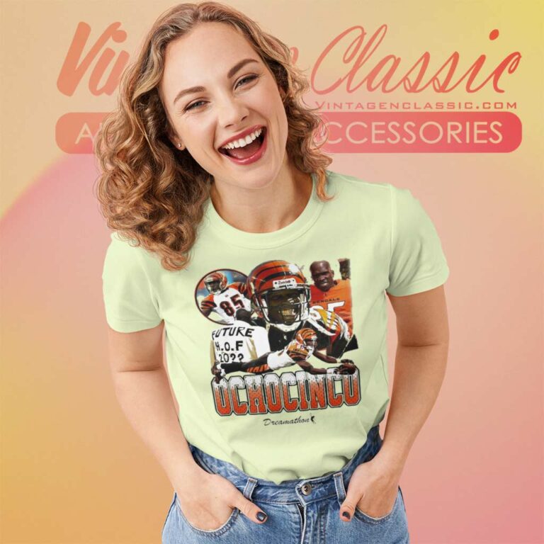 Cincinnati Bengals Ochocinco 85 Dreams Dreamathon Women TShirt Cincinnati Bengals Ochocinco 85 Dreams Dreamathon Women TShirt