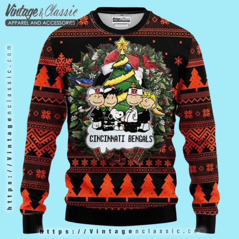 Cincinnati Bengals Peanuts Snoopy Ugly Christmas Sweater Ugly Christmas Sweater Cincinnati Bengals Peanuts Snoopy Ugly Christmas Sweater Ugly Christmas Sweater