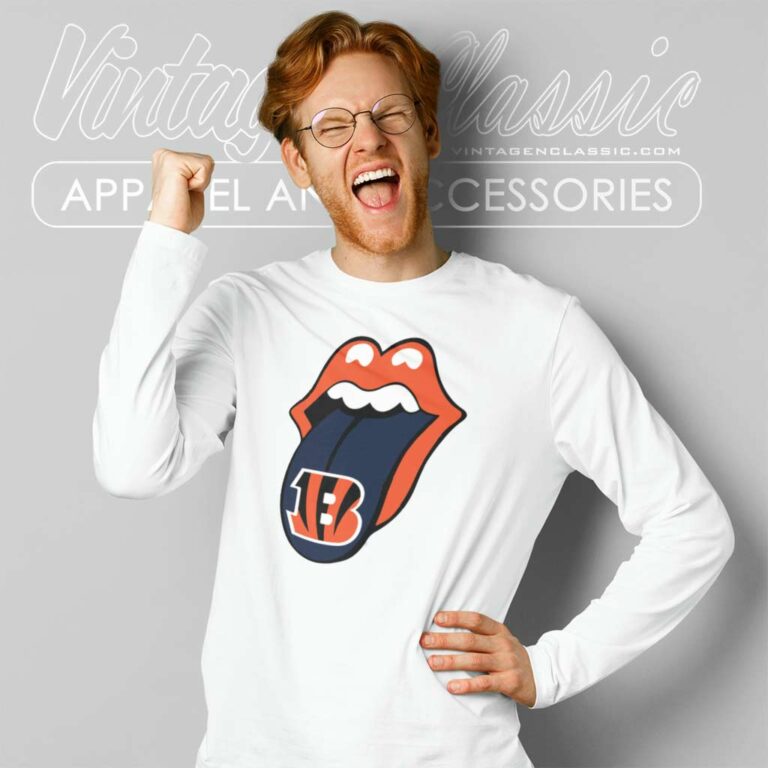 Cincinnati Bengals Rolling Stones Long Sleeve Tee Cincinnati Bengals Rolling Stones Long Sleeve Tee