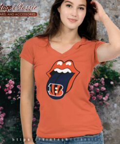 Cincinnati Bengals Rolling Stones V Neck TShirt