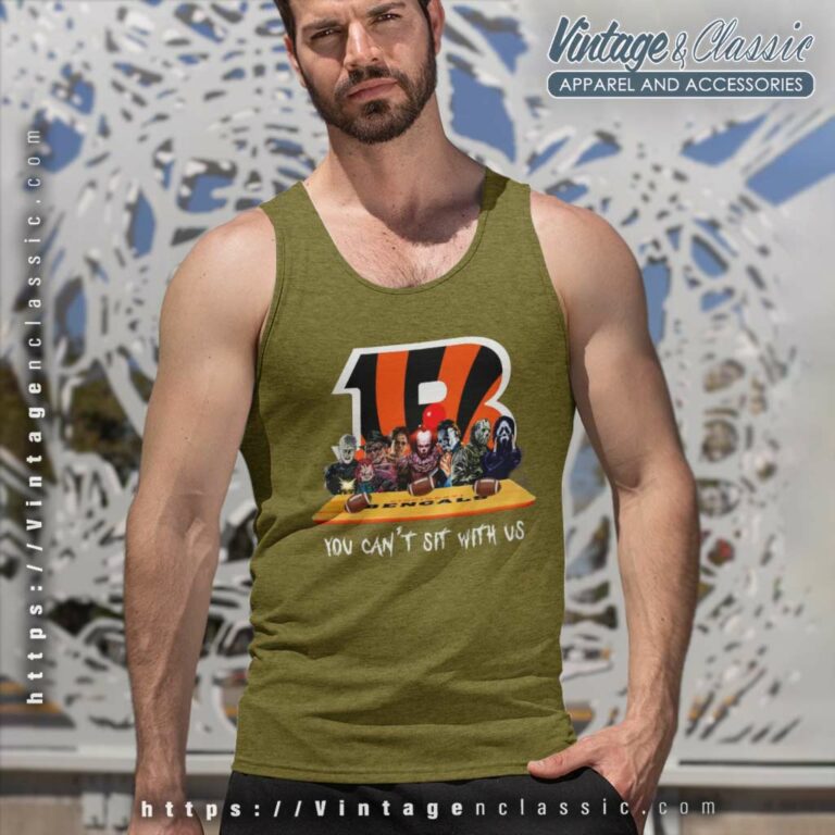 Cincinnati Bengals Shirt Horror Movies You Cant Sit With Us Tank Top Racerback Cincinnati Bengals Shirt Horror Movies You Cant Sit With Us Tank Top Racerback