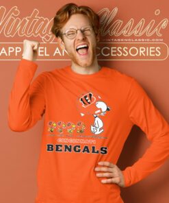 Cincinnati Bengals Snoopy Woodstock Team Walking Shirt