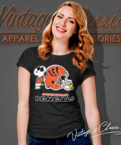 Cincinnati Bengals Snoopy Woodstock Women T Shirt