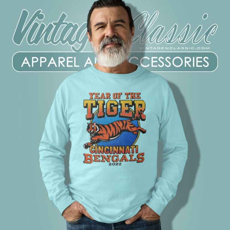 Cincinnati Bengals Year Of The Tiger 2022 Long Sleeve Tee Cincinnati Bengals Year Of The Tiger 2022 Long Sleeve Tee