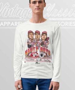 Cincinnati Reds Nasty Boys Caricature Long Sleeve Tee
