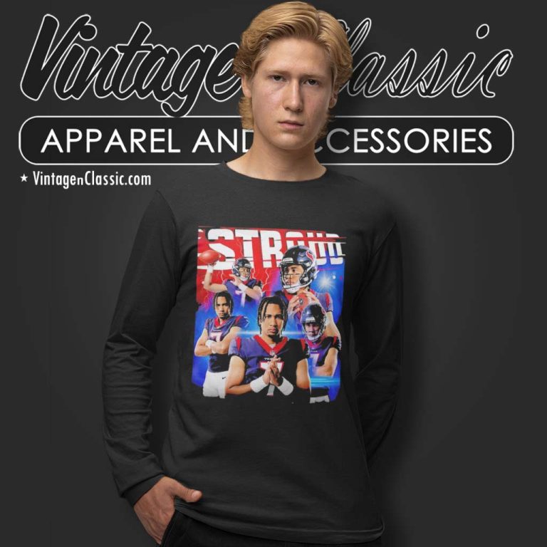 Cj Stroud Houston Texans Long Sleeve Tee Cj Stroud Houston Texans Long Sleeve Tee