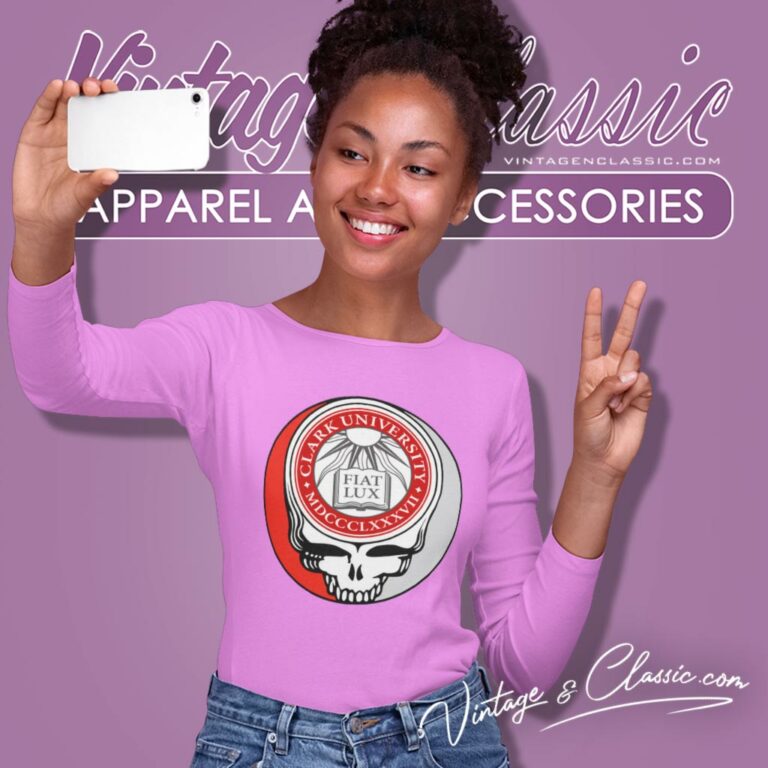Clark University Grateful Dead Steal Your Face Long Sleeve Tee Clark University Grateful Dead Steal Your Face Long Sleeve Tee