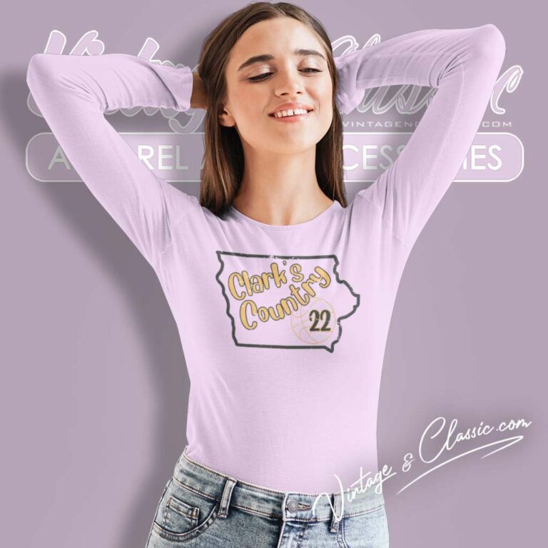Clarks Country Caitlin Clark Long Sleeve Tee 1 Clarks Country Caitlin Clark Long Sleeve Tee 1