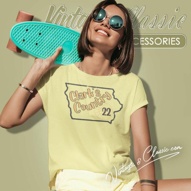 Clarks Country Caitlin Clark Women TShirt 1 Clarks Country Caitlin Clark Women TShirt 1