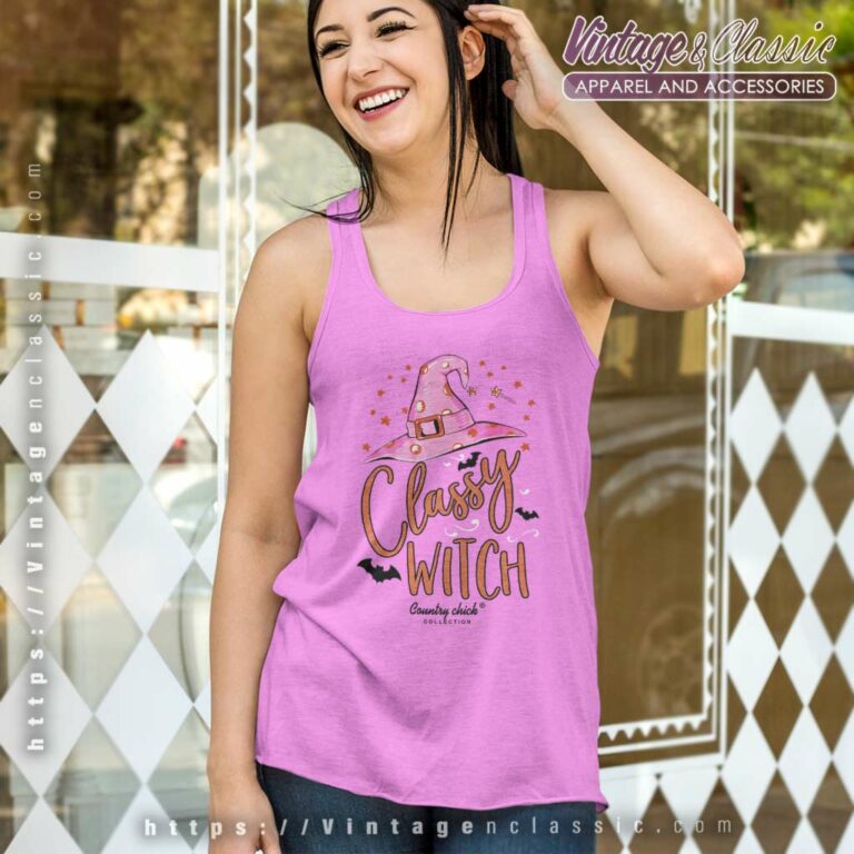 Classy Witch Simply Southern Halloween Tank Top Racerback Classy Witch Simply Southern Halloween Tank Top Racerback