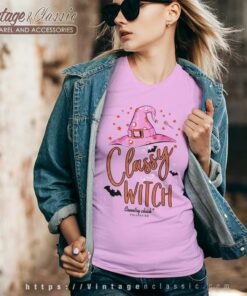 Classy Witch Simply Southern Halloween Shirt 5 Classy Witch Simply Southern Halloween V Neck TShirt
