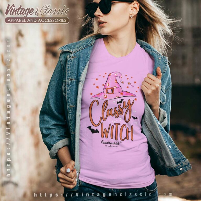 Classy Witch Simply Southern Halloween V Neck TShirt Classy Witch Simply Southern Halloween V Neck TShirt