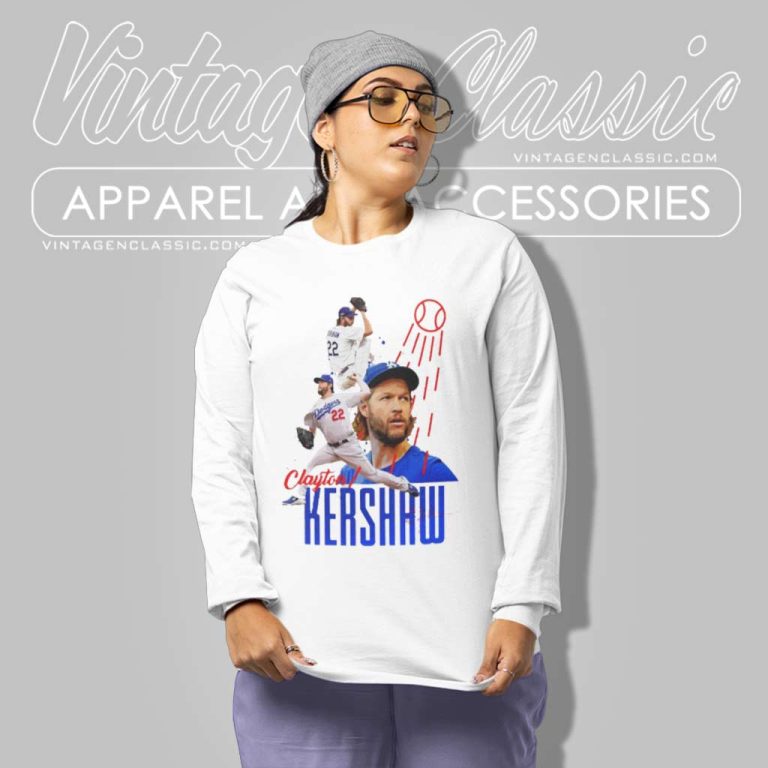 Clayton Kershaw Los Angeles Dodgers Long Sleeve Tee Clayton Kershaw Los Angeles Dodgers Long Sleeve Tee