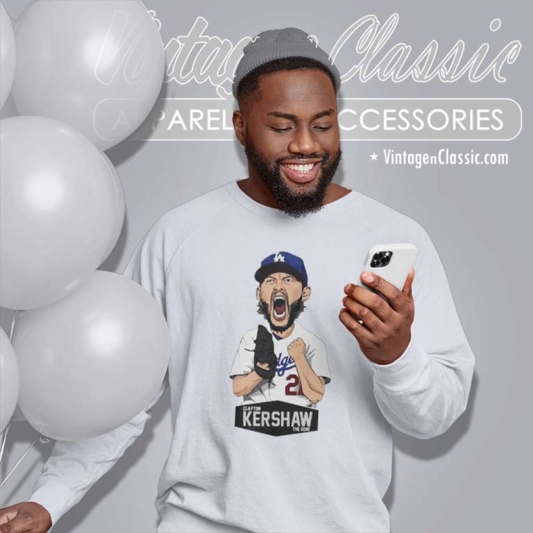 Clayton Kershaw The Goat Baseball Sweatshirt Clayton Kershaw The Goat Baseball Sweatshirt