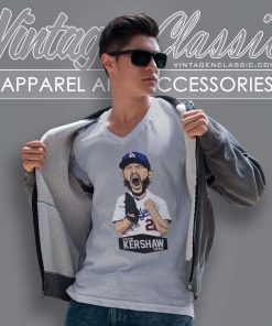 Clayton Kershaw The Goat Baseball V Neck TShirt