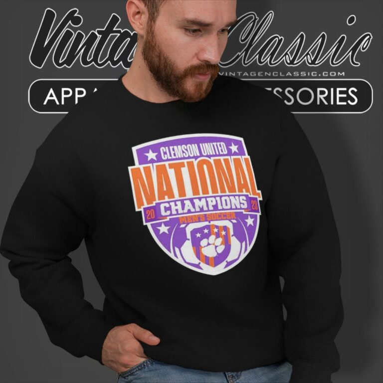 Clemson Tigers 2023 Ncaa Mens Soccer National Champions Logo Sweatshirt Clemson Tigers 2023 Ncaa Mens Soccer National Champions Logo Sweatshirt