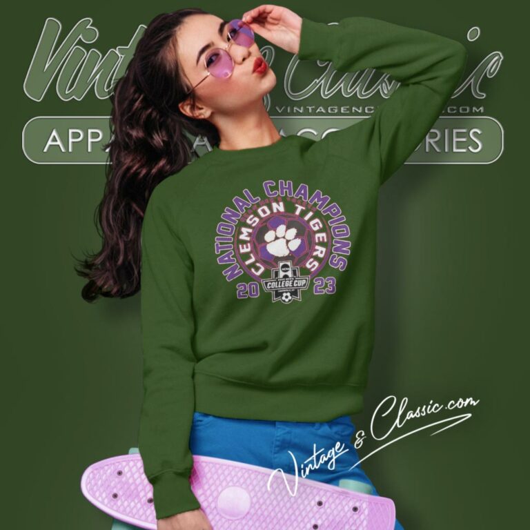 Clemson Tigers Blue 2023 Ncaa Mens Soccer National Champions Sweatshirt Clemson Tigers Blue 2023 Ncaa Mens Soccer National Champions Sweatshirt