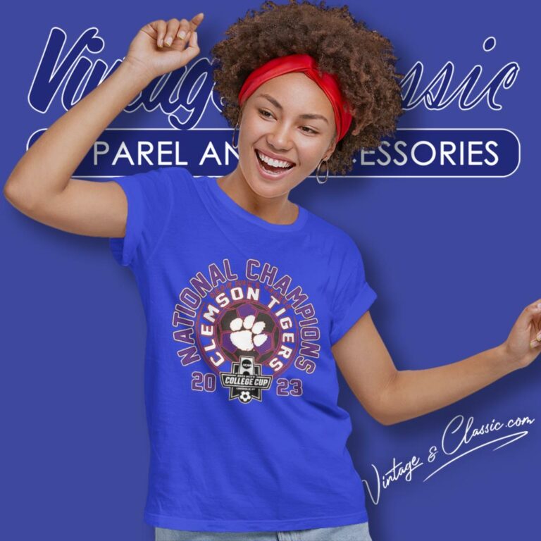 Clemson Tigers Blue 2023 Ncaa Mens Soccer National Champions Women T Shirt Clemson Tigers Blue 2023 Ncaa Mens Soccer National Champions Women T Shirt