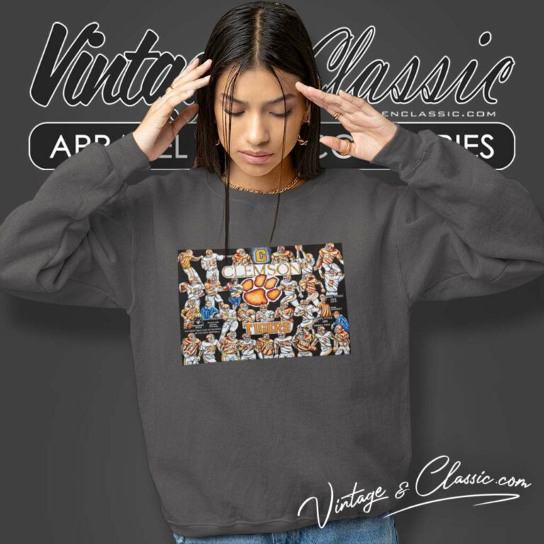 Clemson Tigers Football History Legend Sweatshirt Clemson Tigers Football History Legend Sweatshirt