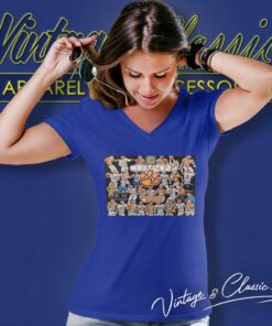 Clemson Tigers Football History Legend V Neck TShirt