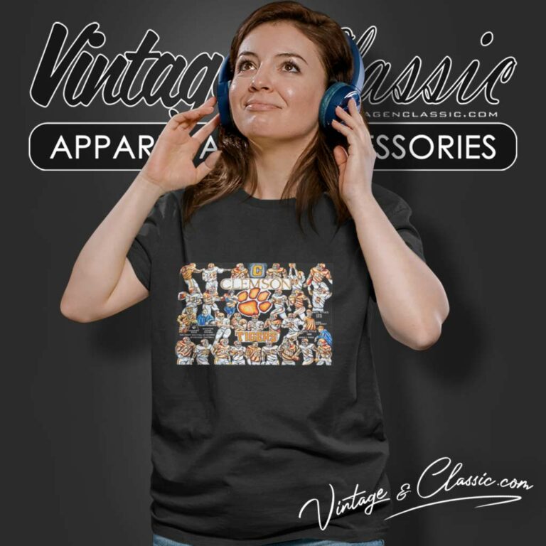 Clemson Tigers Football History Legend Women TShirt Clemson Tigers Football History Legend Women TShirt