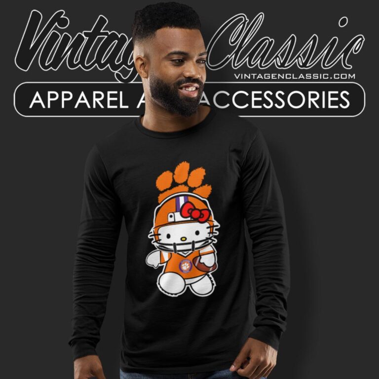 Clemson Tigers Hello Kitty Long Sleeve Tee Clemson Tigers Hello Kitty Long Sleeve Tee