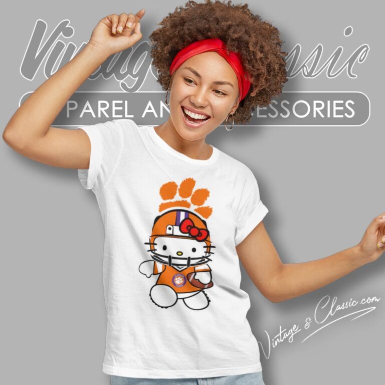 Clemson Tigers Hello Kitty Women T Shirt Clemson Tigers Hello Kitty Women T Shirt