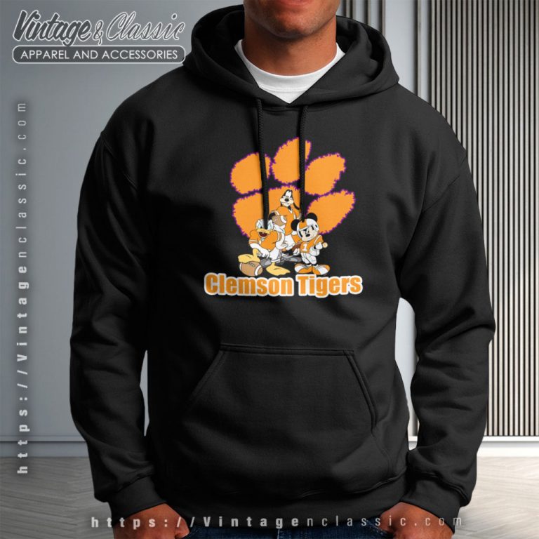 Clemson Tigers Mickey Mouse Hoodie Clemson Tigers Mickey Mouse Hoodie