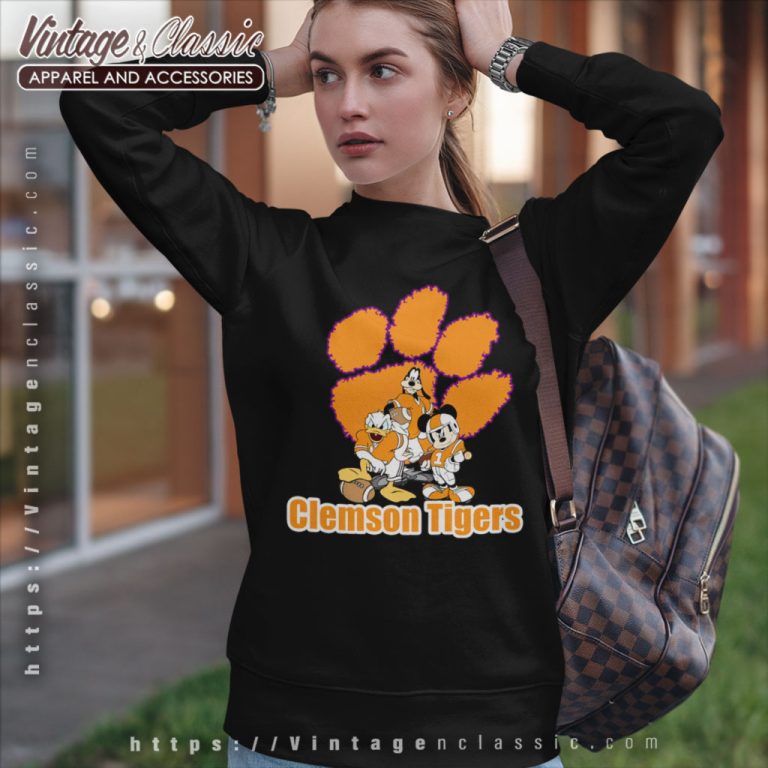 Clemson Tigers Mickey Mouse Sweatshirt Clemson Tigers Mickey Mouse Sweatshirt