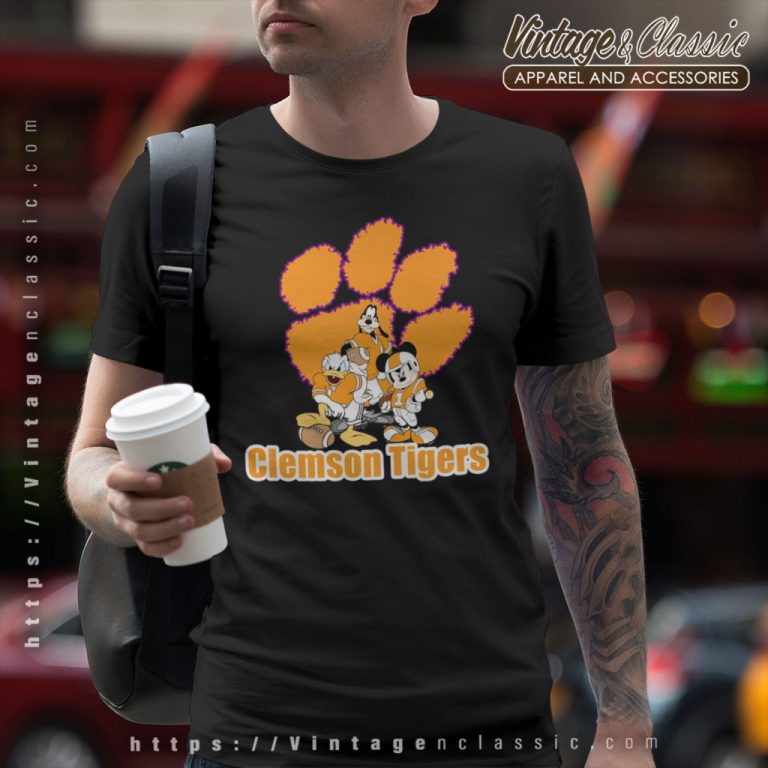 Clemson Tigers Mickey Mouse T Shirt Clemson Tigers Mickey Mouse T Shirt