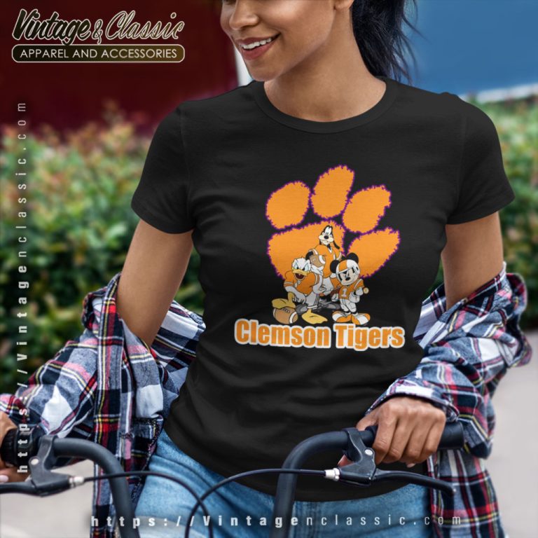 Clemson Tigers Mickey Mouse Women T Shirt Clemson Tigers Mickey Mouse Women T Shirt