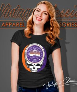 Clemson University Grateful Dead Steal Your Face Shirt 6 Clemson University Grateful Dead Steal Your Face Women T Shirt