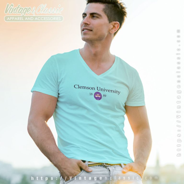 Clemson University V Neck TShirt Clemson University V Neck TShirt