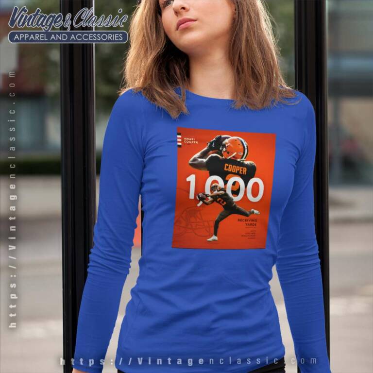 Cleveland Browns 1000 Receiving Yards Season In His Career Long Sleeve Tee Cleveland Browns 1000 Receiving Yards Season In His Career Long Sleeve Tee