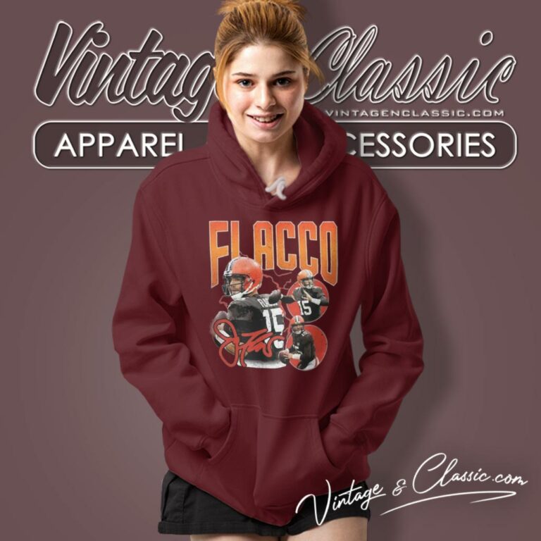 Cleveland Browns 15 Joe Flacco Signature Hoodie Cleveland Browns 15 Joe Flacco Signature Hoodie