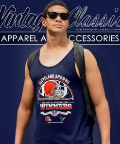 Cleveland Browns 2023 2024 Afc Super Wild Card Winners Skyline Nfl Playoffs Divisional Tank Top Racerback