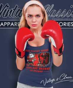 Cleveland Browns 2023 Playoff Bond Go Browns Tank Top Racerback