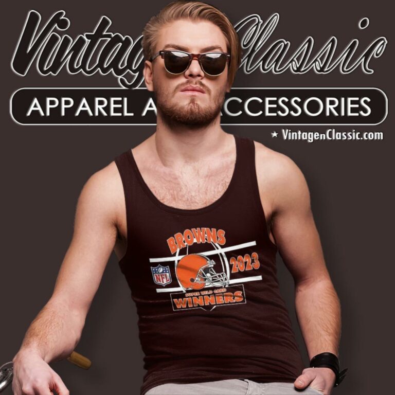 Cleveland Browns Afc Wild Card Champions Season 2023 2024 Nfl Divisional Helmet Tank Top Racerback Cleveland Browns Afc Wild Card Champions Season 2023 2024 Nfl Divisional Helmet Tank Top Racerback